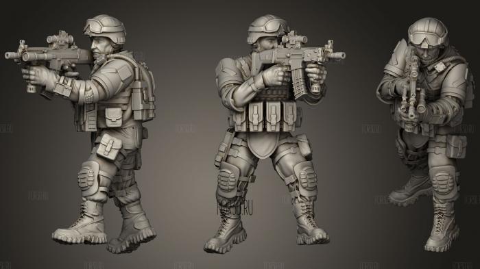 Modern Soldier 3d stl модель для ЧПУ